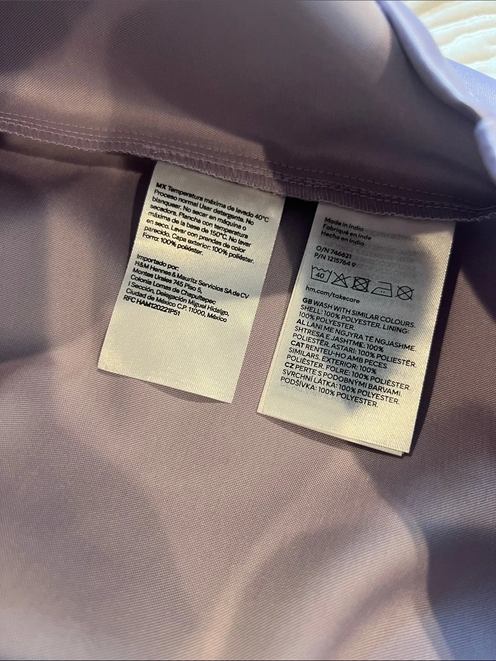 H&M elegant lilac